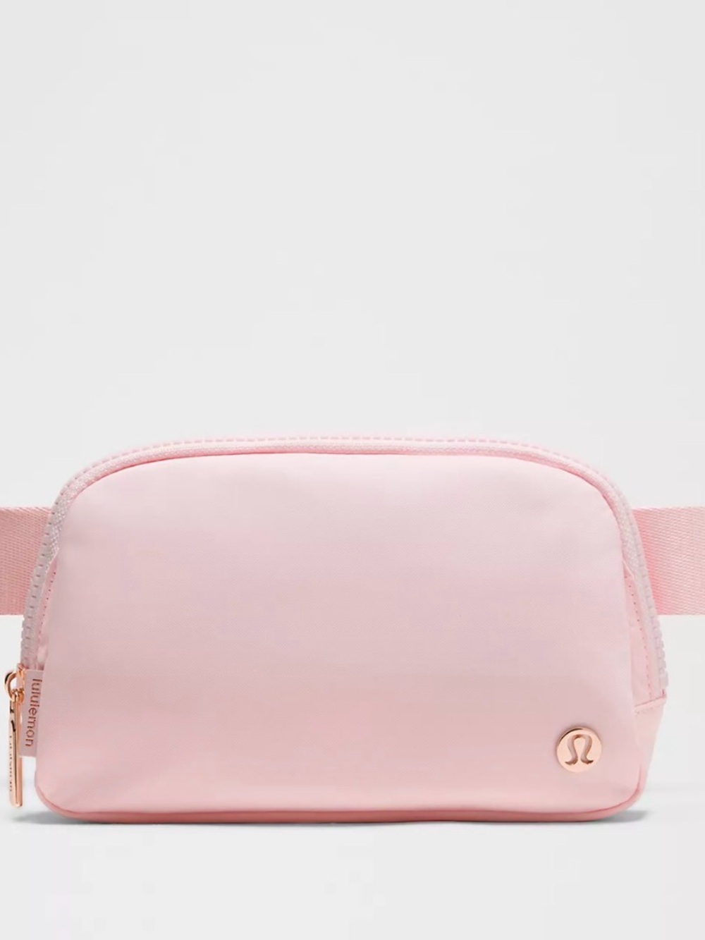 LULULEMON Pink Everywhere Belt Bag w/ rose gold zipper tab NWT